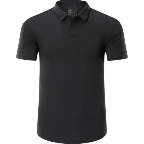 Polo noir de marque à la mode pour hommes