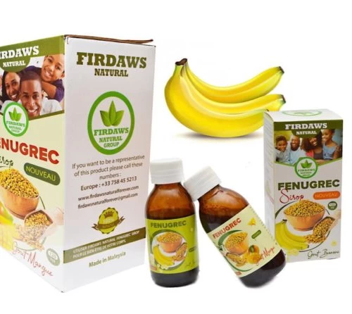 Pack de 2 Firdaws sirop fenugrec banane pour grossir