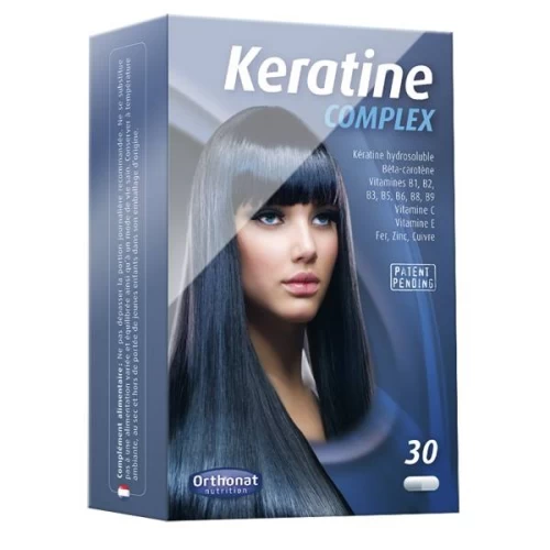 Kératine complex Orthonat - boite de 30 gélules  pour les cheveux