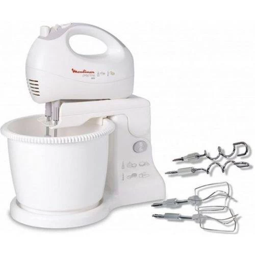 Moulinex Robot Batteur - avec bol Prep'Line Blanc/Rouge 450W