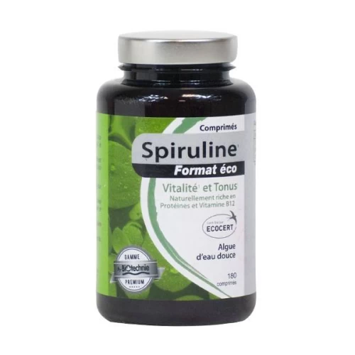 Spiruline 180 comprimés - Biotechnie