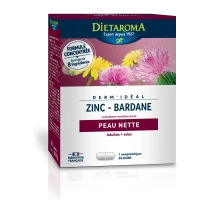 Dermidéal zinc  bardane 30 comprimés - peau nette -dietaroma