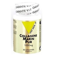 Collagène Marin Pur 1000mg - 30 comprimés - Vitall+