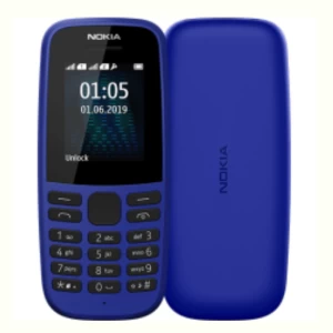 Nokia 105 – 1 Sim – Ecran 1,8 Pouces – Rom 4 Mo, Lampe torch, FM Radio – Bleu