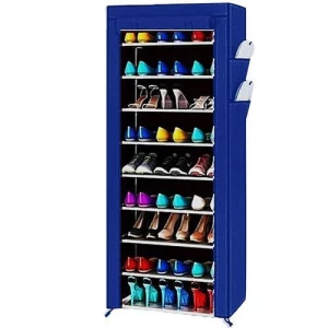 Armoire A Chaussures 27 Paires - Bleue