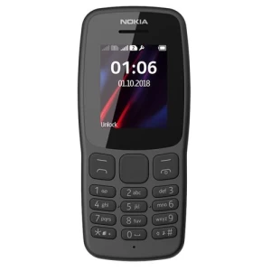 Nokia 106 (2018). 1.8 "-Dual Sim Gray FM Radio-Big Button Phone