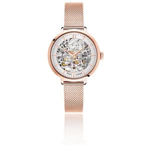 Montre Automatic PVD or rose Maille Milanaise 313B928