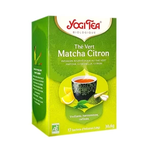 Thé Vert Matcha Citron 17 sachets - Yogi Tea