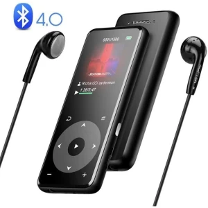 Haut-Parleur MP3 Bluetooth 4.0 8Go en Métal Stéréo HIFI, 1,8'' Ecran TFT Lecteur Baladeur