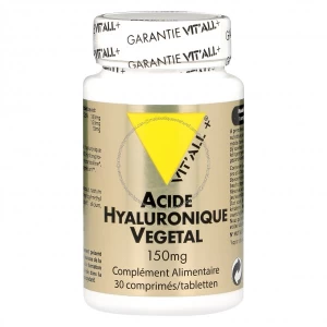 Acide Hyaluronique vegetal 150 mg - 30 comprimés - Vitall+