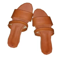 Sandales en cuir marrons