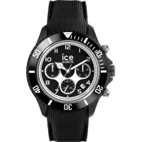 Ice-Watch - ICE dune Black - Montre noire pour homme avec bracelet en silicone - Chrono - 014216 (Large)