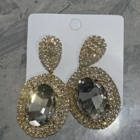 Boucles d'oreilles pendantes en cristal de zirconium pour femmes