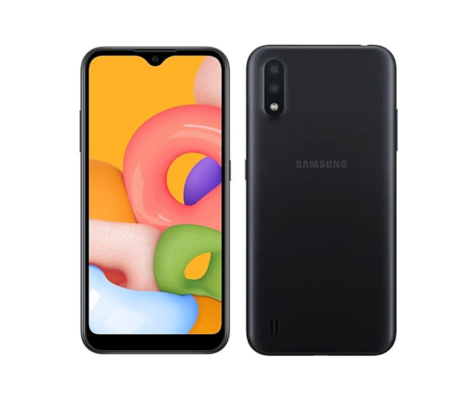 Galaxy A01 (2020) – Ecran 5.7’’- Double SIM – RAM 2GB – ROM 16GB – Caméra 13 / 2 MP camera front 5MP – Batterie 3000 mAh – Noir