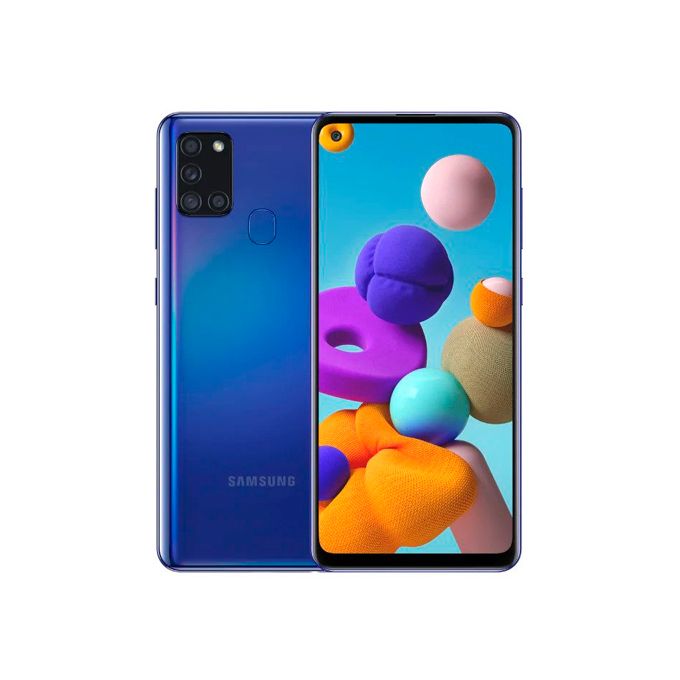 Samsung Galaxy A21s – Ecran 6.5″ – Double SIM – 4G – ROM 64GB – RAM 4GB – Caméra 48+8+2/2MP – Batterie 5000mAh – Bleu