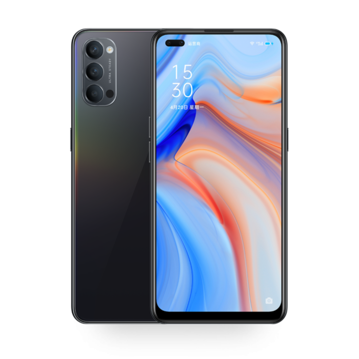 Oppo Reno 4 - Ecran 6.4" - Double SIM - 5G - ROM 128GB - RAM 8GB - Caméra 48MP - Batterie 4015mAh - Noir