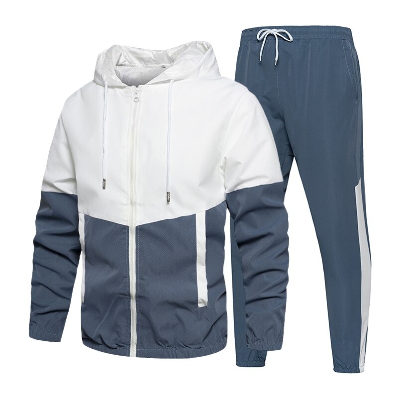 Ensemble vêtements de sport pour homme à capuche