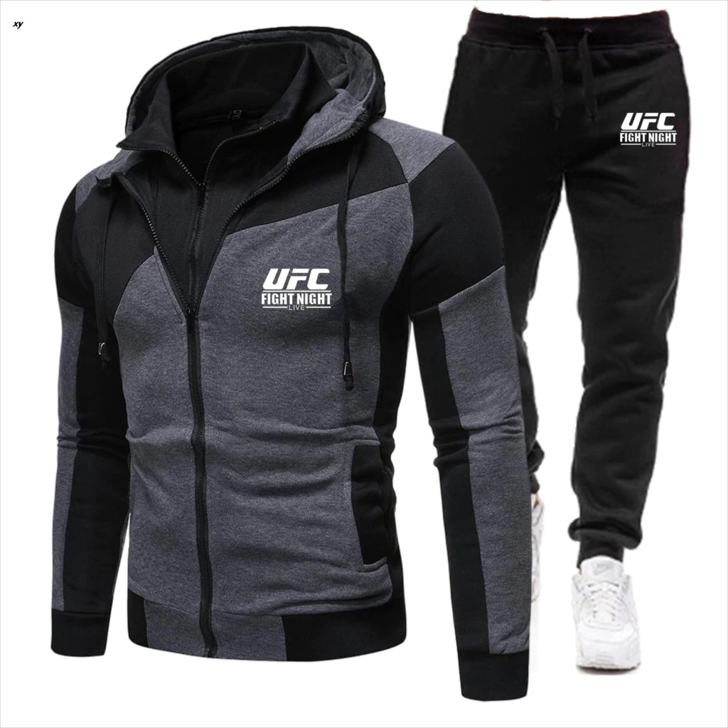 Sweat à capuche et pantalon de sport pour homme logo Ufc