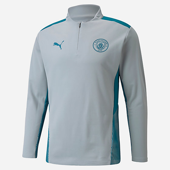 Haut d'entraînement de football homme Manchester City 1/4 ZIP TOP 21/22