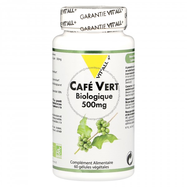 Café vert biologique vitall 60 gélules